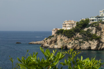 View of the coast of the sea
