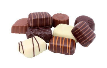 Chocolats belges - Pralines / Fond transparent