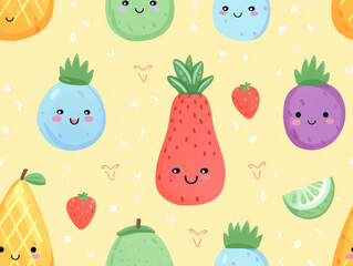 fruits seamless pattern