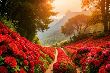 landscape with trees