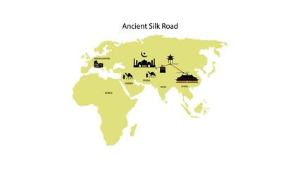 history and trading, Ancient Silk Road, silk trade with China, The Silk Road was a network of trade routes connecting China and the Far East with the Middle East and Europe
