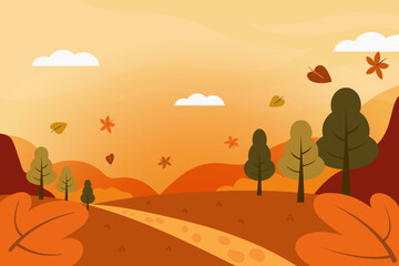 fall autumn nature landscape background