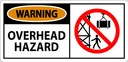 Warning Sign Overhead Hazard