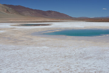 Ojos de Mar auf einem Salar in Argentinien