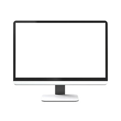 Pc monitor that takes up the whole picture on a transparent background
