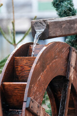 Water falling in the Water Mill Wheel © daniele russo