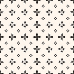 Abstract floral gothic style seamless pattern