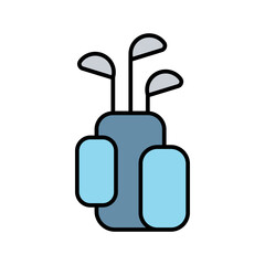 Golf bag icon