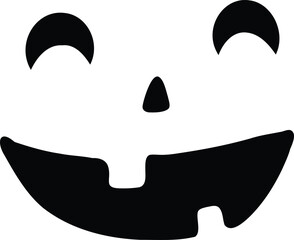 Silhouette Happy Face Mask