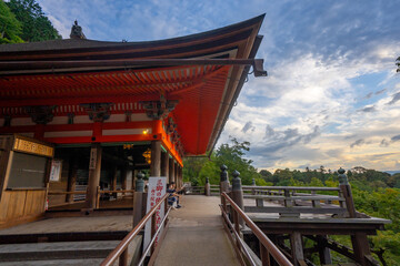 Kiyomizu-dera , Kiyomizu temple in Kyoto during summer at Kyoto Honshu , Japan : 2 September 2019