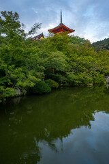 Kiyomizu-dera , Kiyomizu temple in Kyoto during summer at Kyoto Honshu , Japan : 2 September 2019