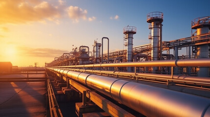 Industry pipeline rack for transport crude oil petrochemical