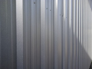 Walls made from metal sheets
