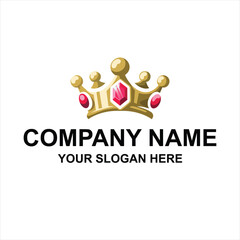 abstract king logo vector