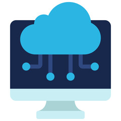 Cloud Computing Computer Icon