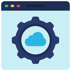 Cloud Website Application Icon