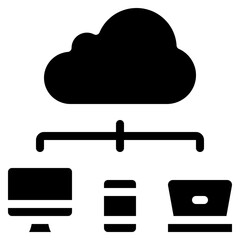 Cloud Allocation Icon