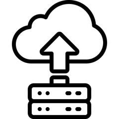 Obraz premium Cloud Migration Icon