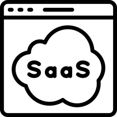 SaaS Website Cloud Icon