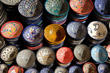 Traditional tableware from Marrakech