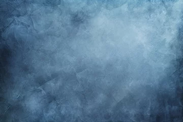 Deurstickers ice winter grunge texture dark blue background, Generative AI © Yash