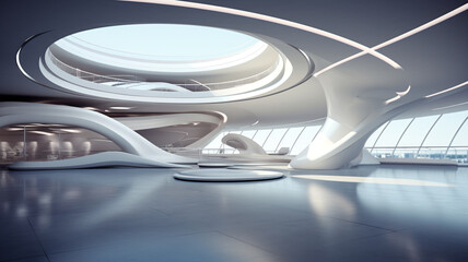 Decorative design luxury modern curve building