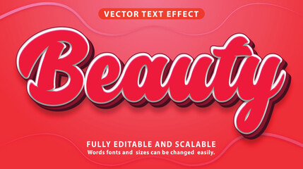 Vector purple shiny beauty woman vector editable text effect template