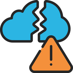 Broken Cloud Error Icon