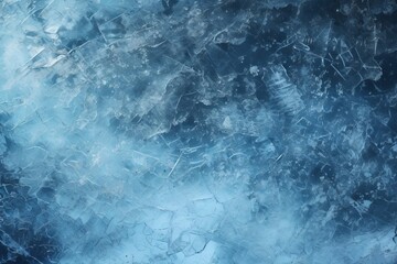 ice winter background cracks grunge texture blue wallpaper, Generative AI