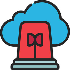 Cloud Alert Icon