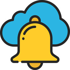 Cloud Notifications Icon