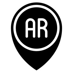 AR Location Pin Icon