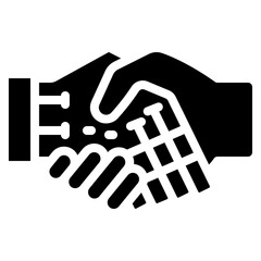 Robot Hand Shake Icon