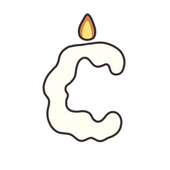 Halloween candle font