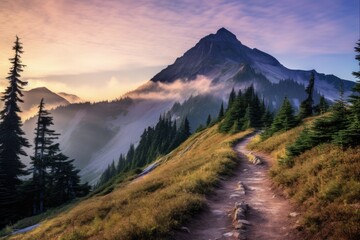 Tolmie Peak Trail in Washington's Pacific Northwest National Park on a Foggy Summer Day - Majestic Mountaintop Views