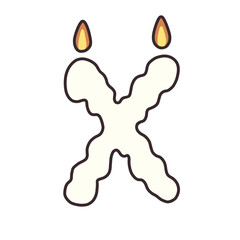 Halloween candle font