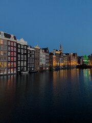 Twilight Reflections on Amsterdam’s Historic Canals