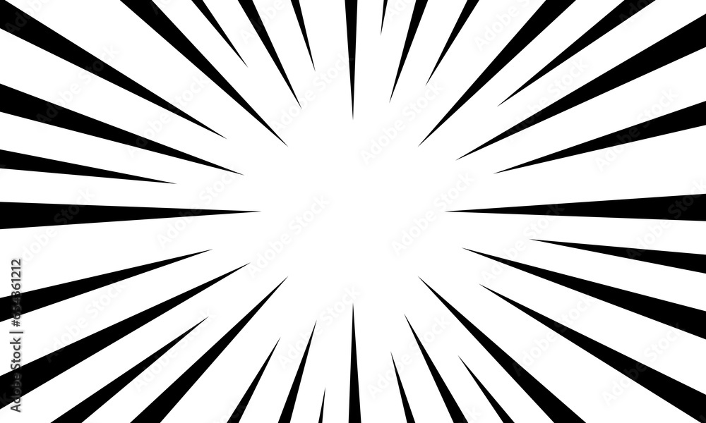 Aufkleber white abstract background with futurisctic and modern and black ray burst style speed vector design