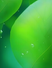 background with green leaves, abstract background of green Leafs iStock photo generate Ai 