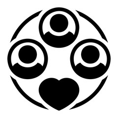 team glyph icon