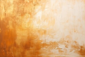 Abstract wall painting with oil and acrylic on canvas Gold bronze and beige tones create a textured...
