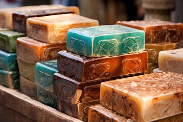 Aleppo soap a traditional handmade hard soap from Syria made with olive oil
