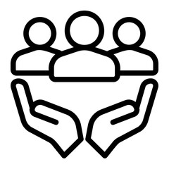 social care line icon