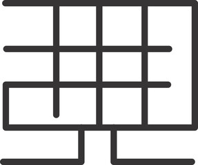 page with boxes icon