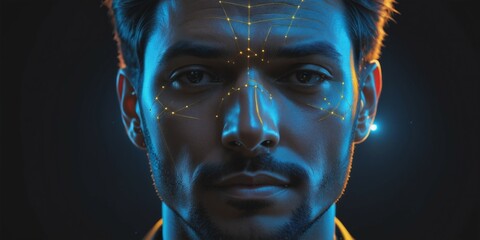 Visualization, human face, biometric measurement, intelligent face recognition