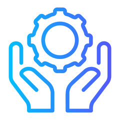 hands gradient icon