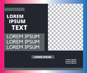 Editable square banners. Instagram post template design. Social Media Post Facebook Promotion. Web ads. Sale post design premium vector illustration 