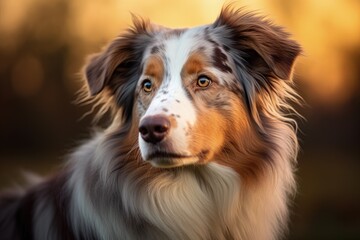 Attentive Australian shepherd