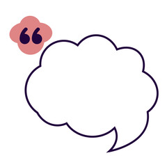 quote box frame line illustration