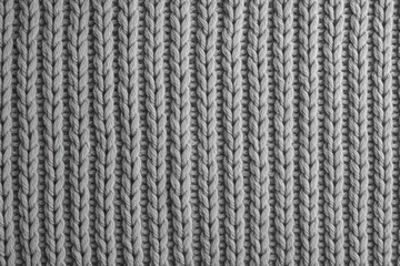 Fotobehang Background of gray knitted wool texture © The Big L